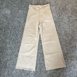 Zara Tan Straight-Leg Pants
